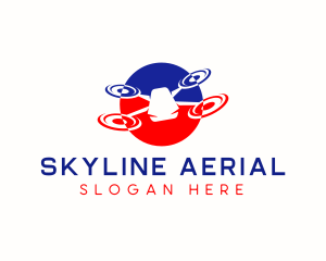 Aerial - Aerial Drone Quadcopter logo design