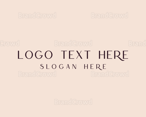 Simple Luxe Wordmark Logo