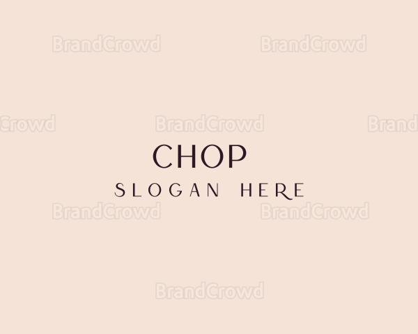 Simple Luxe Wordmark Logo