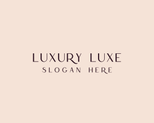 Simple Luxe Wordmark logo design