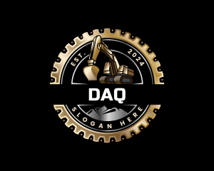 Backhoe - Backhoe Industrial Excavator logo design