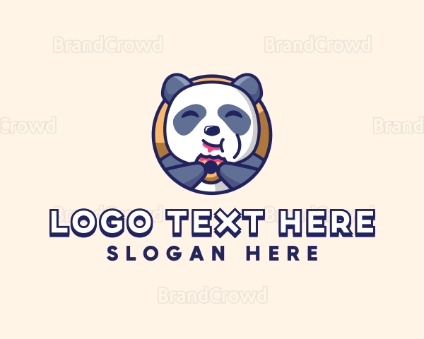 Food Panda Donut Logo