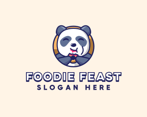 Eating - Food Panda Donut logo design