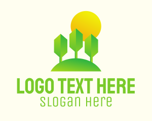 Silent - Eco Park Sunset logo design