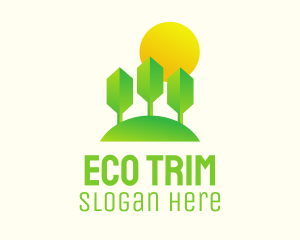 Eco Park Sunset logo design