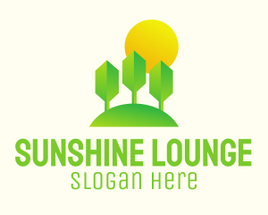 Eco Park Sunset logo design