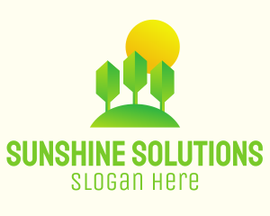 Eco Park Sunset logo design