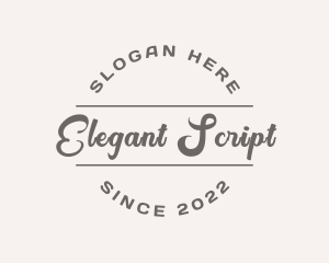 Fancy Cursive Business logo design