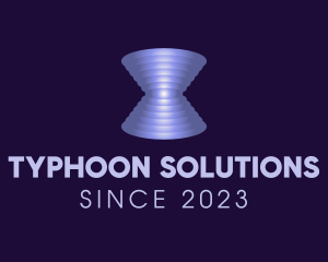 Typhoon - Astronomical Space Vortex logo design