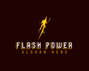 Lightning Thunderbolt Flash logo design