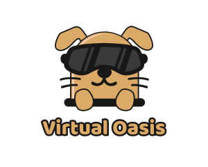 Vr - Puppy VR Gaming logo design