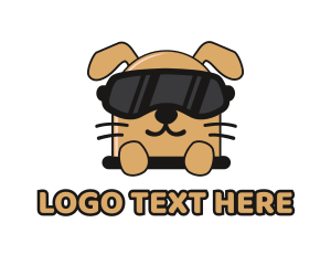 Vr - Puppy VR Gaming logo design