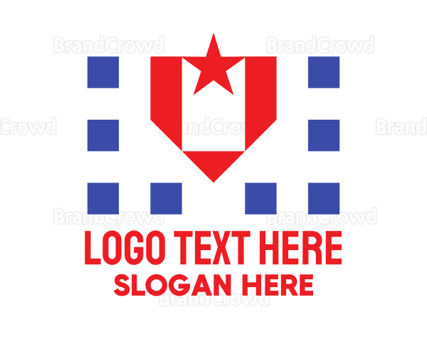 Patrioric Star Badge Logo