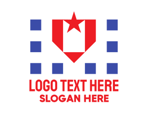 Patriotic - Patrioric Star Badge logo design