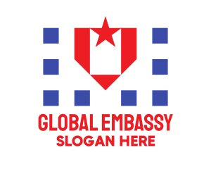 Embassy - Patrioric Star Badge logo design