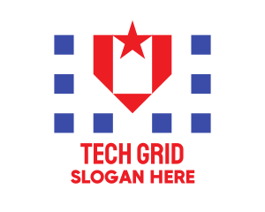 Grid - Patrioric Star Badge logo design