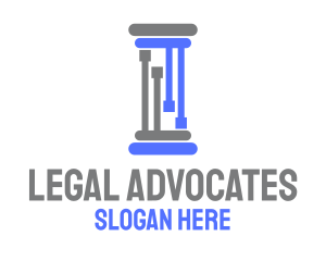 Law Column Technology logo design