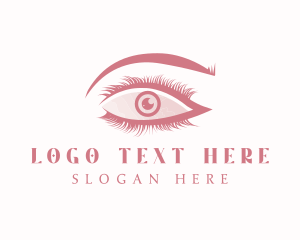 Contact Lens - Beauty Eye Eyelashes logo design