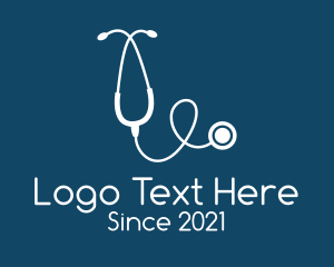 Doctor Medical Stethoscope logo design