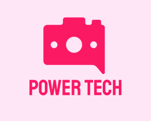 Photo - Pink Camera Chat logo design
