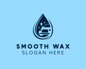 Water Droplet Car Wash logo design