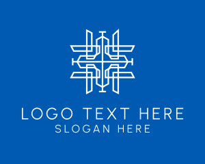 Religious Minimalist Cross  Logo