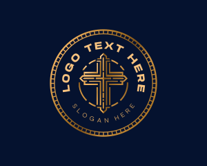 Cross - Holy Cross Church logo design