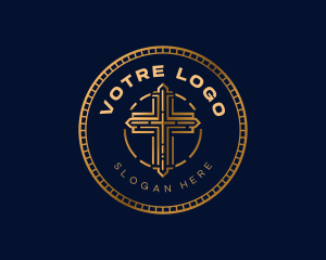 Catholic - Holy Cross Church logo design