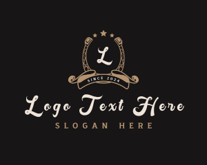 Stable - Horseshoe Farm Ranch logo design