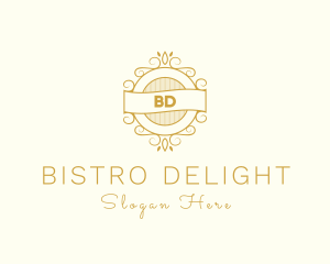 Ornate Bistro Pub Cafe logo design