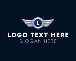 Airplane - Metal Wing Automotive logo design
