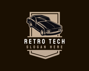 Retro Car Dealers logo design