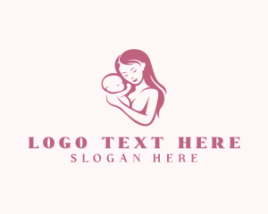Postpartum - Maternity Infant Childcare logo design