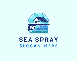 House Tiles Pressure Washer logo design