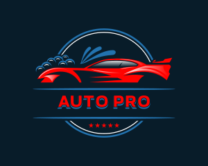 Auto Wash Cleaner logo design