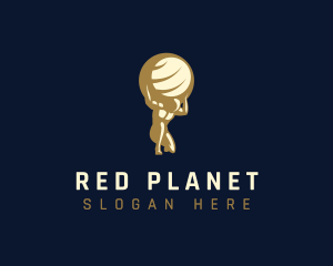 Atlas Strength Planet logo design