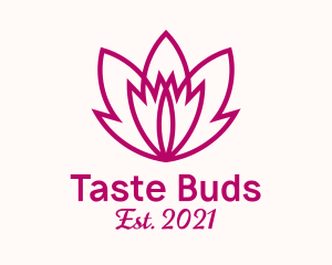 Pink Lotus Leaf logo design