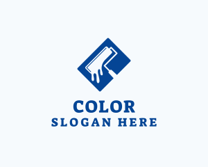 Construction Paint Roller Logo