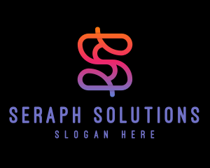 Gradient Firm Letter S logo design