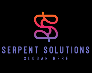 Gradient Firm Letter S logo design