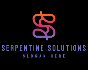 Gradient Firm Letter S logo design