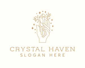 Precious Crystal Hand logo design