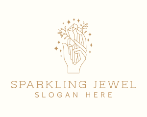 Precious Crystal Hand logo design