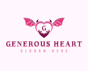 Naughty Devil Heart logo design