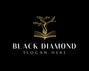 Elegant Tree  Book logo design