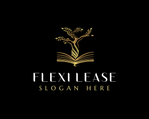 Elegant Tree  Book logo design