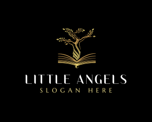 Elegant Tree  Book logo design