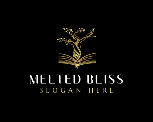 Elegant Tree  Book logo design