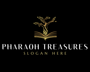 Elegant Tree  Book logo design