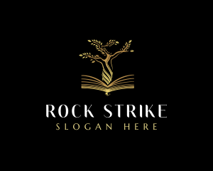 Elegant Tree  Book logo design